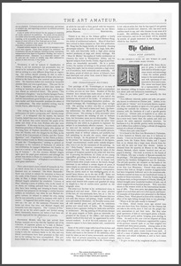 The Cabinet • Talks with Experts • VI. Mr. George F. Kunz on art works in jade and other hard stones